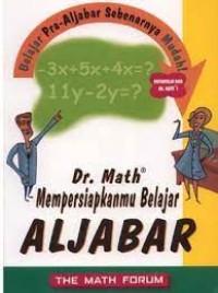 Image of Dr. Math Mempersiapkan Belajar Aljabar
